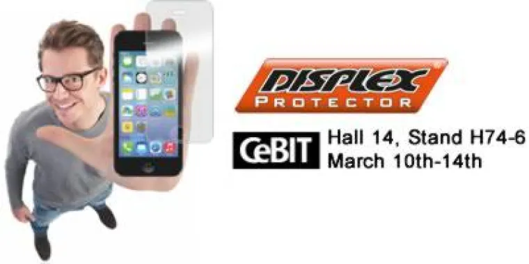Bild: DISPLEX PROTECTOR Schutzfolien im neuen Look auf der CeBIT 2014