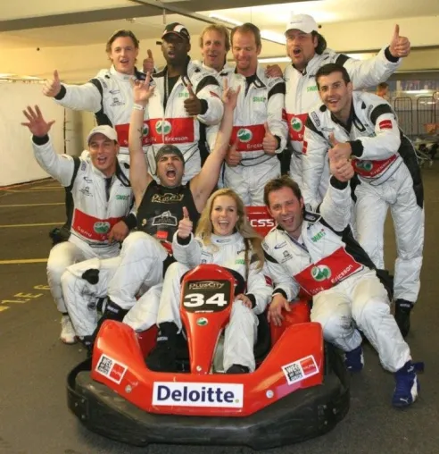 Bild: Marc Terenzi im Sony Ericsson VIP Racing Team erkämpft Platz 2