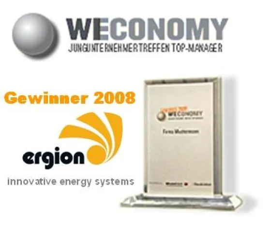 Bild: ergion gewinnt WECONOMY 2008