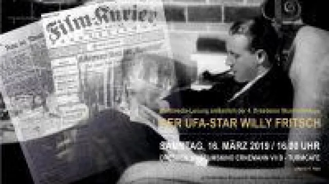 Bild: Der Ufa-Star Willy Fritsch. Multimedia-Lesung bei den Dresdener Stummfilmtagen