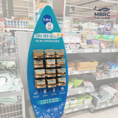 Bild: MBRC the ocean gemeinsam mit REWE und NABU für weniger Ozean-Plastik!