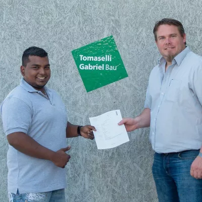 Bild: Tomaselli Gabriel Bau mit erstem „Bautechnischen Assistenten“ in Vorarlberg