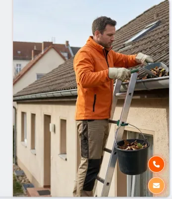 Bild: Wasserschäden durch verstopfte Rinne: Berliner Fachbetrieb für Dachrinnenreinigung mit Fotodokumentation