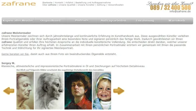 Bild: zafrane Meistermaler – Erfahrene Portraitmaler über Qualität und den feinen Unterschied