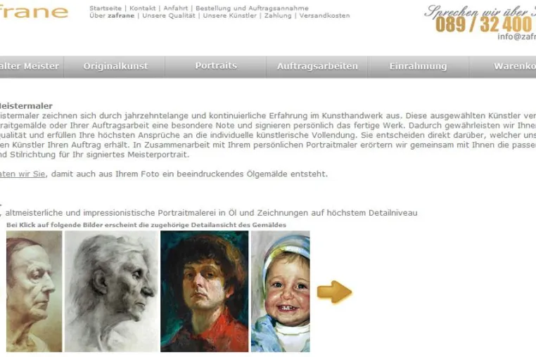 Bild: zafrane Meistermaler – Erfahrene Portraitmaler über Qualität und den feinen Unterschied