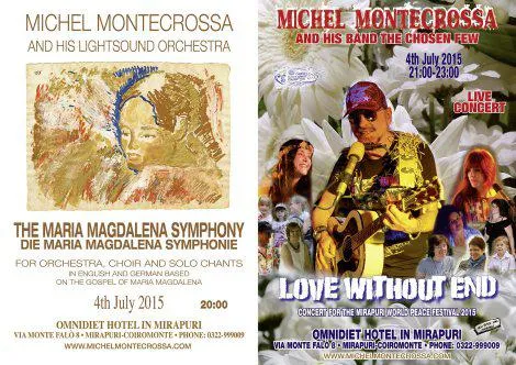 Bild: Einladung zum Friedensfestival in Mirapuri mit Aufführung der 'Maria Magdalena Symphonie' & Peace Song Konzert