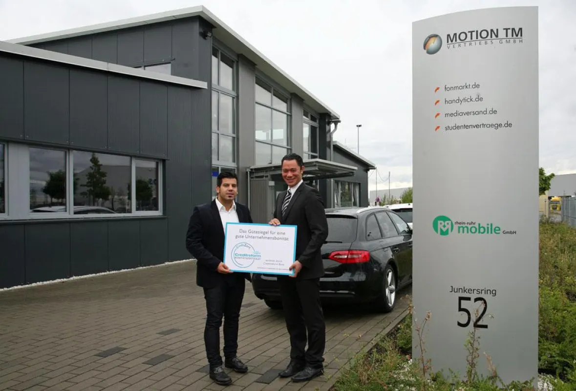 MOTION TM erhält Bonitätszertifikat