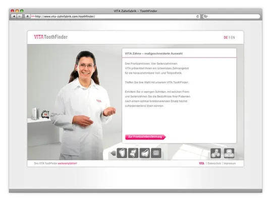 Navigation hin zur besten Versorgung - Der VITA ToothFinder erleichtert die Auswahl Bild: Navigation hin zur besten Versorgung - Der VITA ToothFinder erleichtert die Auswahl