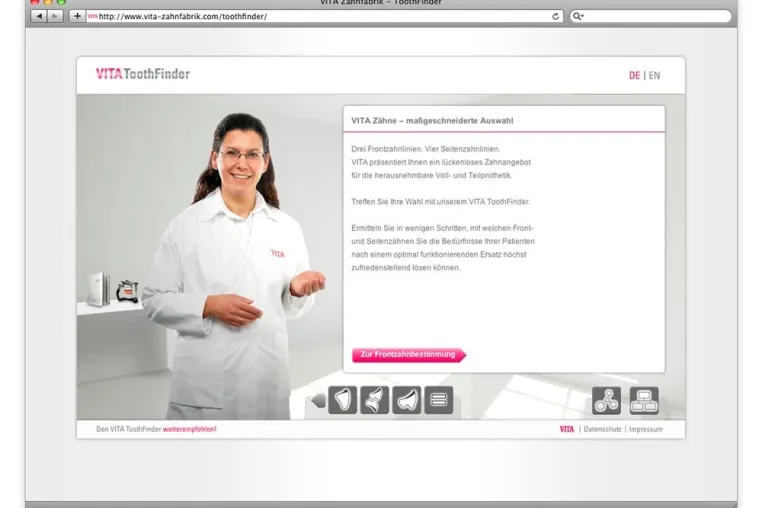 Navigation hin zur besten Versorgung - Der VITA ToothFinder erleichtert die Auswahl Bild: Navigation hin zur besten Versorgung - Der VITA ToothFinder erleichtert die Auswahl