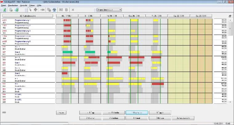 Bild: Elektronische Plantafel hd-dispoNT in neuer Version 8.2