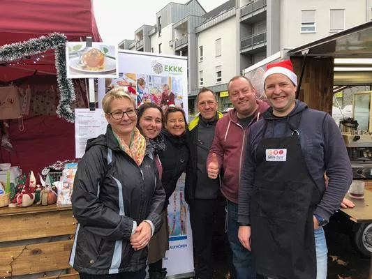 Bild: Gemeinsame Spendenaktion für krebserkrankte Kinder