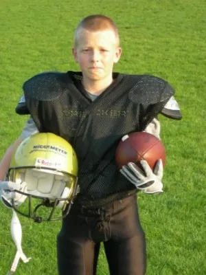 Justin Gaub von den Paderborn Dolphins spielt in der NRW U 12-Auswahlmannschaft. Bild: Justin Gaub von den Paderborn Dolphins spielt in der NRW U 12-Auswahlmannschaft.