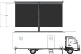 Bild: LED-Videortrucks mit 10mm SMD Technik