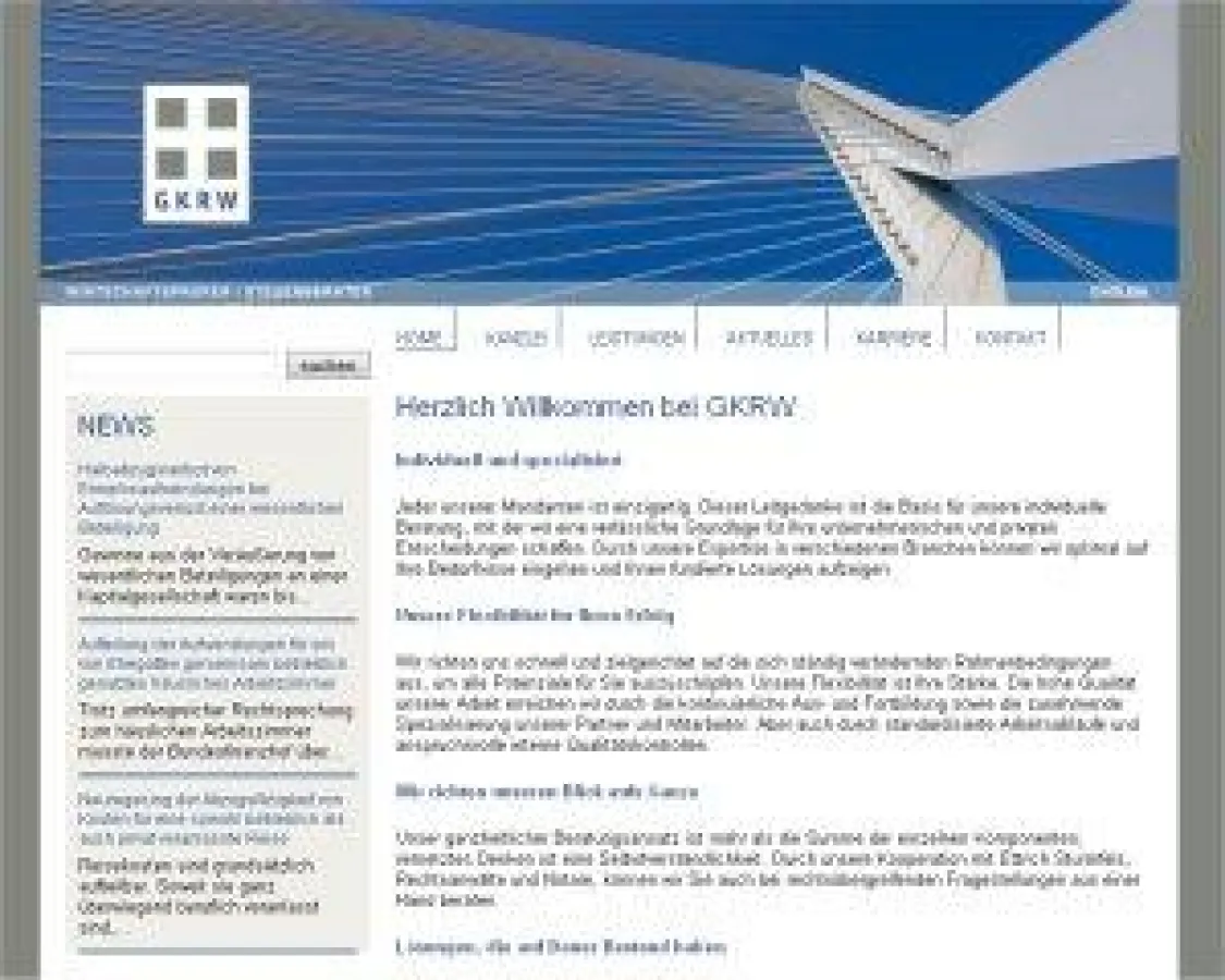 Neue Website von GKRW aus Frankfurt am Main