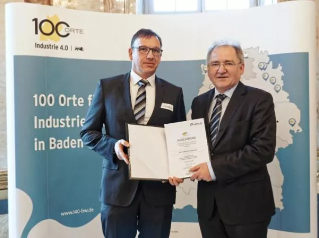 EVO erhält Auszeichnung des Landes Baden-Württemberg für Industrie 4.0 Bild: EVO erhält Auszeichnung des Landes Baden-Württemberg für Industrie 4.0