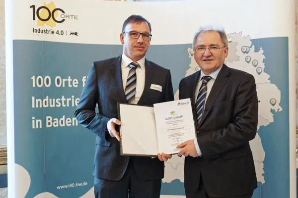 EVO erhält Auszeichnung des Landes Baden-Württemberg für Industrie 4.0 Bild: EVO erhält Auszeichnung des Landes Baden-Württemberg für Industrie 4.0