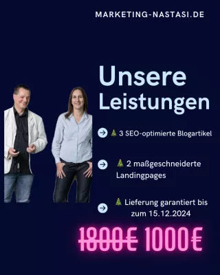 Bild: Weihnachtsaktion 2024: Marketing Nastasi bringt Unternehmen zum Jahresendgeschäft auf Erfolgskurs