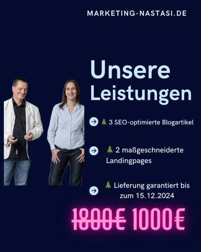 Bild: Weihnachtsaktion 2024: Marketing Nastasi bringt Unternehmen zum Jahresendgeschäft auf Erfolgskurs