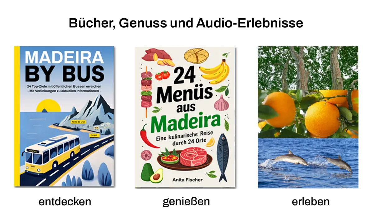 Madeira entdecken, genießen und erleben: Bücher und Audio-Angebote von Anita Fischer (© Anita Fischer)