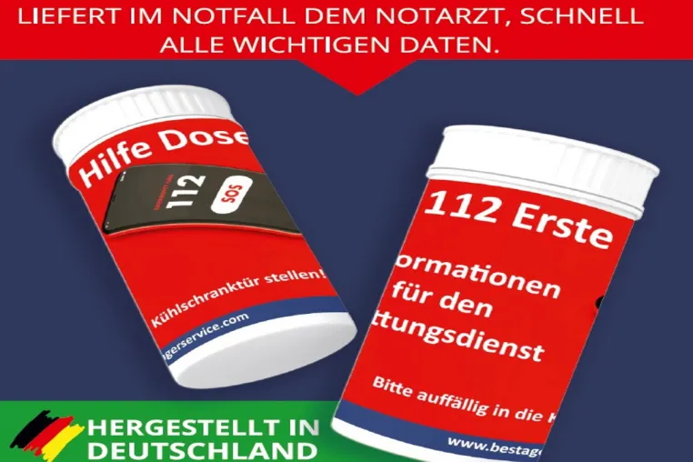 Die 112 Erste Hilfe Dose kann Leben retten! Bild: Die 112 Erste Hilfe Dose kann Leben retten!