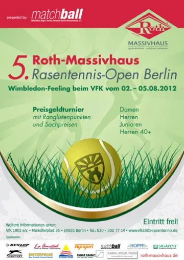Berlin sucht seine Champions | VfK 1901 lädt zu Roth-Massivhaus Rasentennis-Open Bild: Berlin sucht seine Champions | VfK 1901 lädt zu Roth-Massivhaus Rasentennis-Open