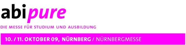 Bild: Abi und was dann? Die abi pure Nürnberg gibt Antwort - Vom 10.-11.Oktober 2009 (NürnbergMesse/Halle 1)