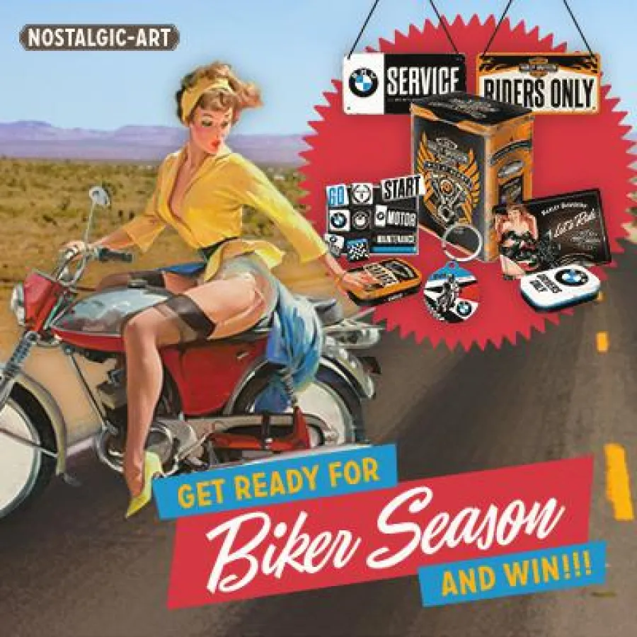 Nostalgic-Art - Get Ready for Biker Season and Win