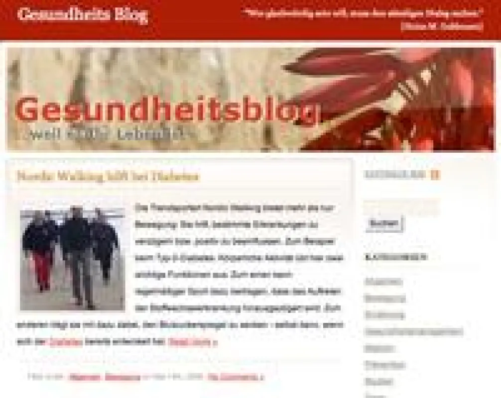Neu: Gesundheits-Blog