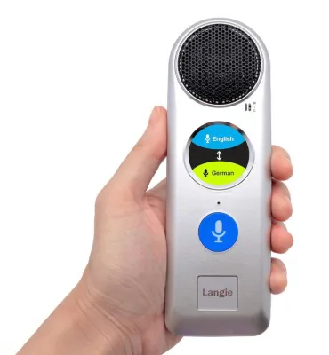 Bild: Millennium 2000 vertreibt exklusiv portablen Langie-Dolmetscher mit 52 Sprachen in DACH-Region