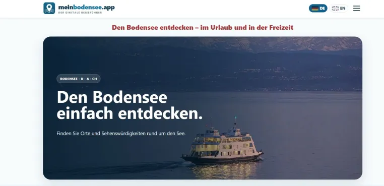 Bild: meinbodensee.app: Kostenloser digitaler Reiseführer für 43 Orte rund um den Bodensee