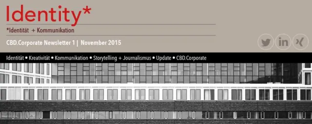 Bild: Identity* - Neuer Newsletter von CBD.Corporate: Identitäts- und Kommunikationsthemen stehen im Mittelpunkt
