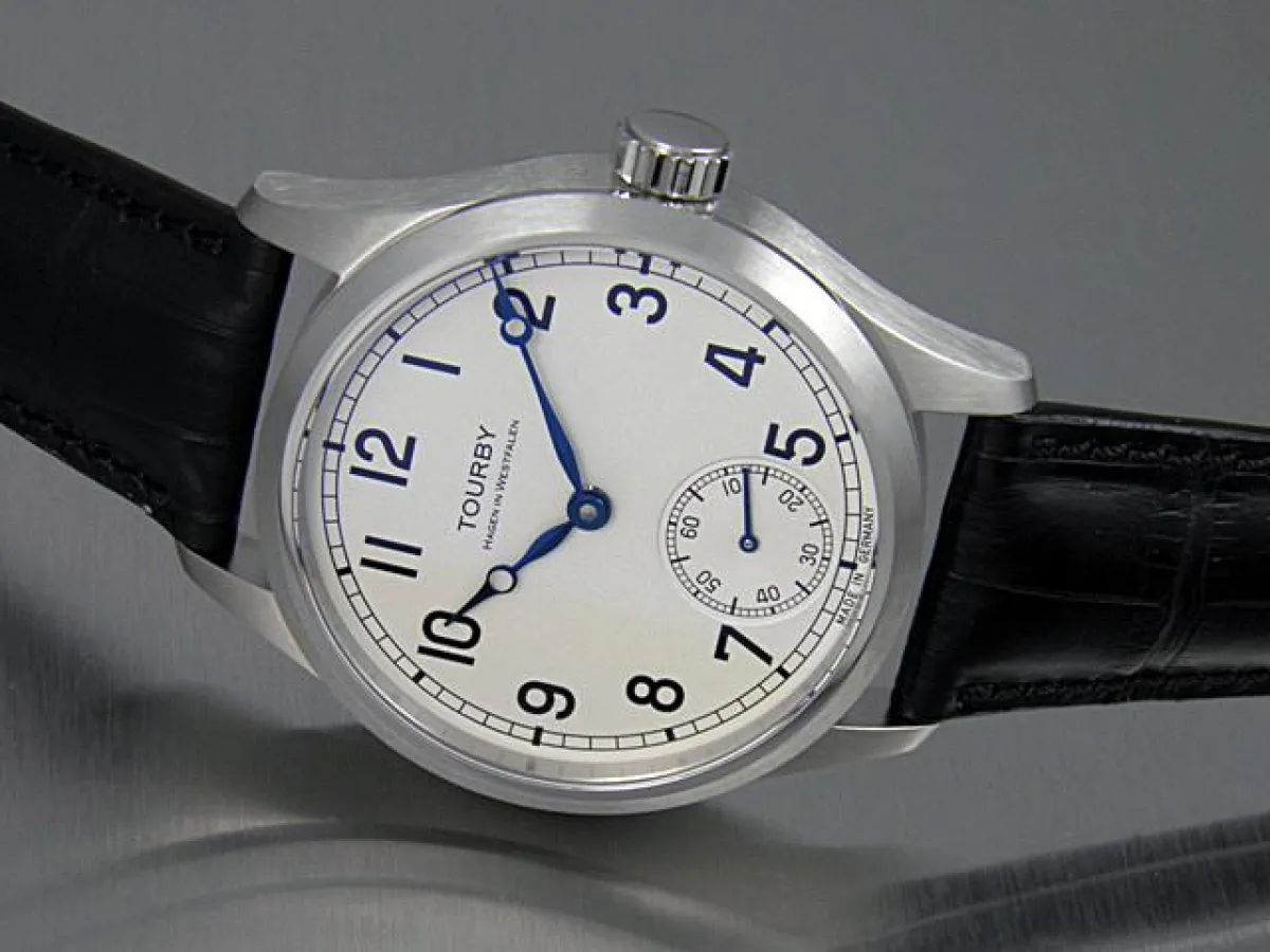 Tourby Watches Marine Silver mit Silber-Zifferblatt