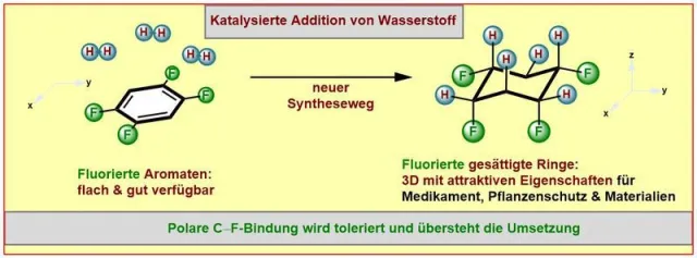 Bild: Chemiker der WWU Münster entwickeln neues Verfahren zur Synthese von fluorierten Molekülringen