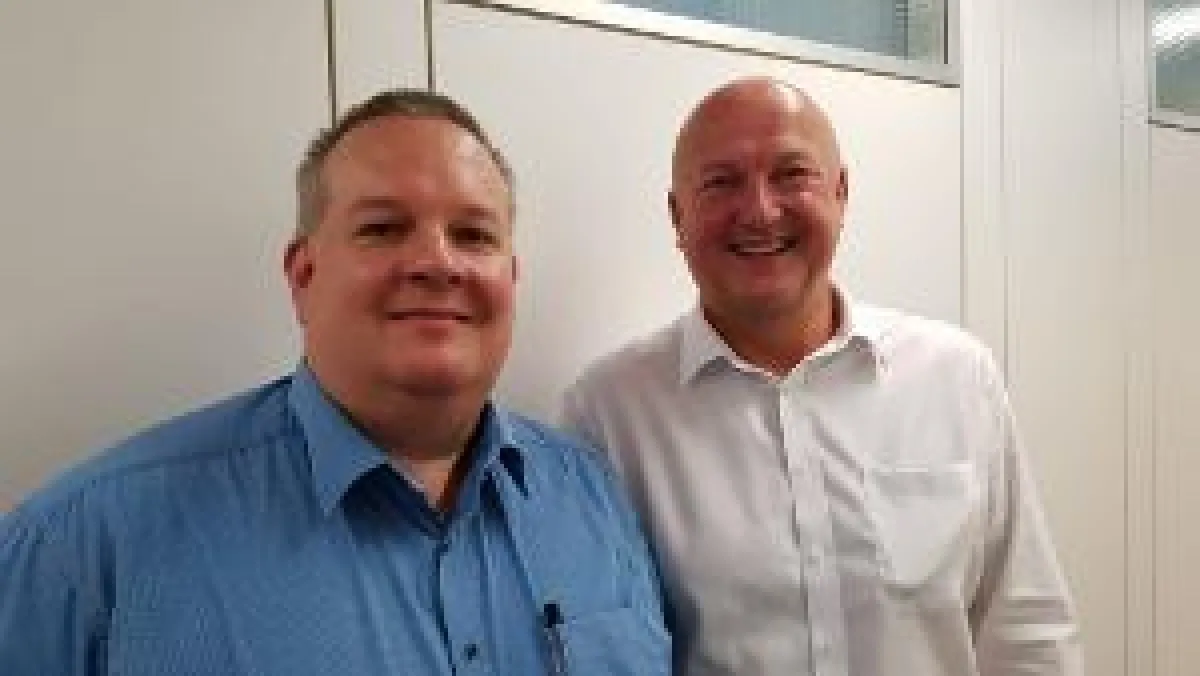 Die neuen IOP Mitglieder. Heiko Mazur (links) und Jürgen Geiger (rechts)