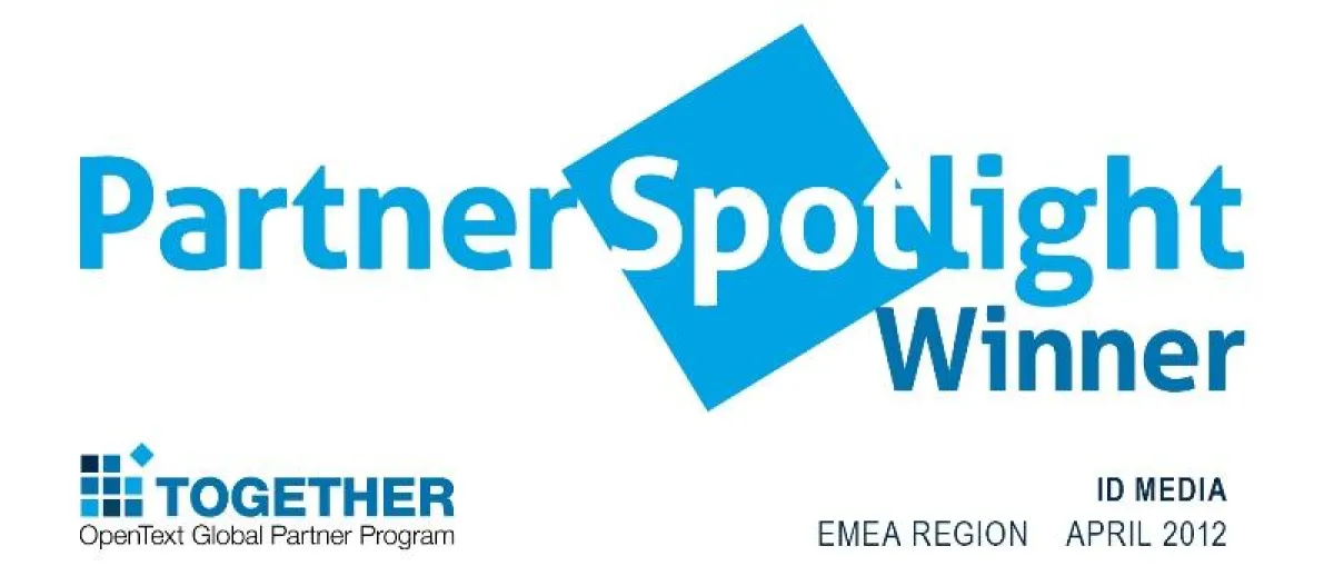 id media ist Partner Spotlight Winner von OpenText