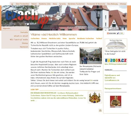 Infoportal "czech-up" infomiert über die Tschechische Republik Bild: Infoportal "czech-up" infomiert über die Tschechische Republik