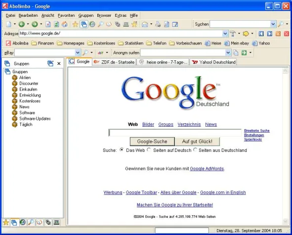 Bild: Komfort-Webbrowser Abolimba Multibrowser jetzt mit Tippfehler-Suche bei eBay