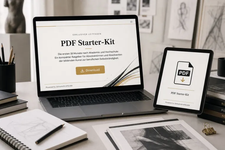 Bild: ATELIER Verlag veröffentlicht kostenloses Starter-Kit für Kunst-Absolvent:innen