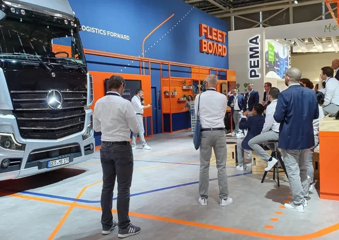 Bild: Transport Logistic München: Fleetboard steht für die Zukunft der vernetzten Logistik