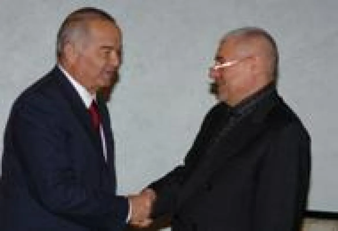 Präsident Islam Karimov und Politologe Gleb Pawlowskij