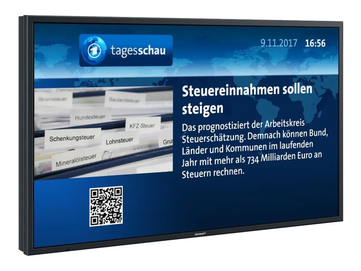 tagesschau Plugin für die FrontFace Digital Signage Software