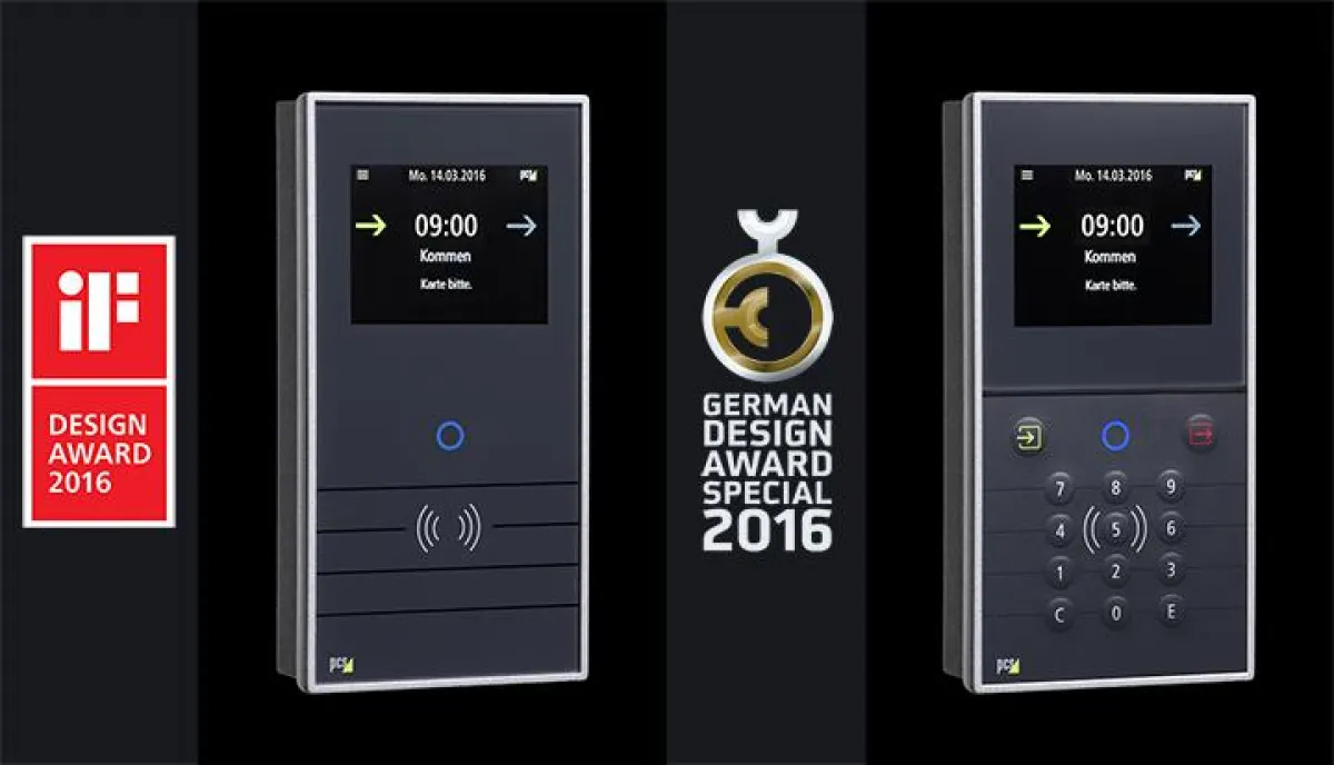 Das INTUS 5200 Zeiterfassungsterminal ist bereits zweifach ausgezeichnet worden: mit dem German Desi