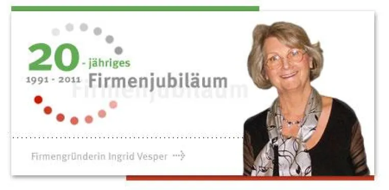Die Mobile Hauskrankenpflege Ingrid Vesper GmbH feiert ihr 20-jähriges Bestehen Bild: Die Mobile Hauskrankenpflege Ingrid Vesper GmbH feiert ihr 20-jähriges Bestehen