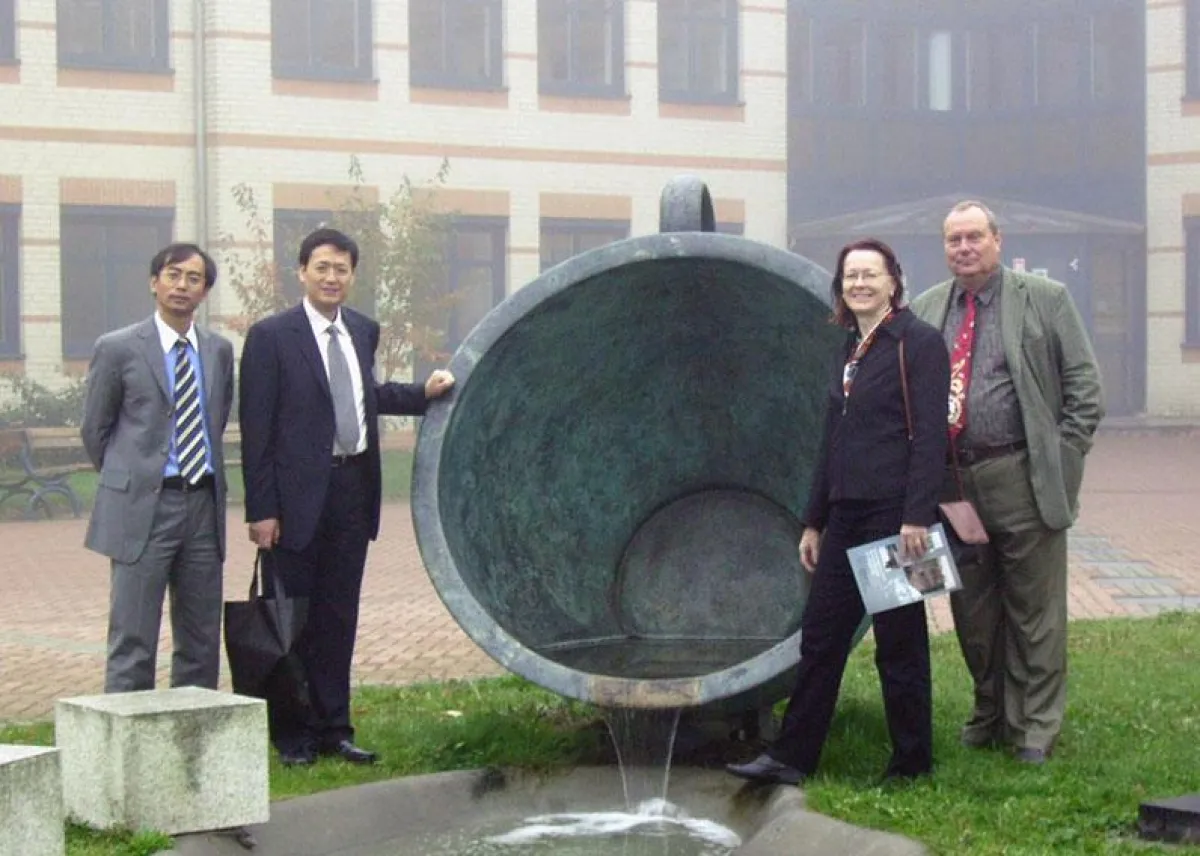 Besuch von Prof. Weidong Qu und Prof. Jianping Ye der Renmin University bei Prof. Dr. Sabine Elfring und Dr. Klaus-Michael Beneke der Hochschule Harz