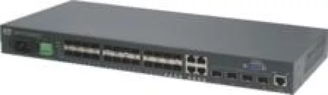 Bild: SFP Ports für Fast Ethernet, Gigabit Ethernet und 10Gigabit Ethernet in einem 19" Switch