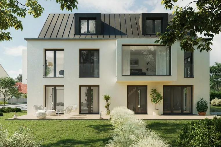 Bild: Architektendoppelhaushälften im Münchner Westen