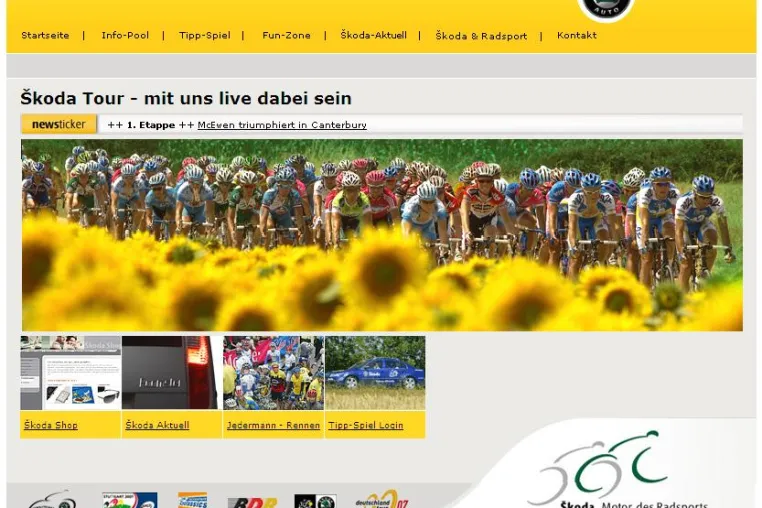 Bild: Tour de France 2007 – netz98 und Škoda sind wieder dabei