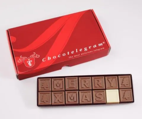 Bild: Schoko-Telegramm: Die neue Art, Weihnachtsgrüße zu übermitteln