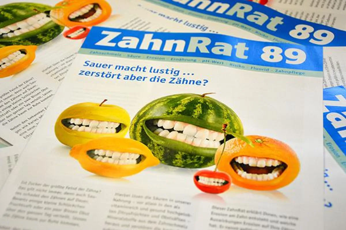 Patientenzeitschrift ZahnRat über Zahnerosion