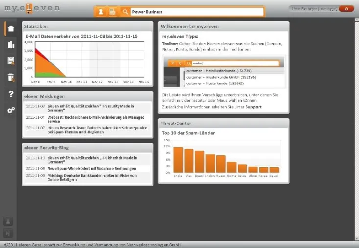 eleven startet neues Web-Interface my.eleven Bild: eleven startet neues Web-Interface my.eleven